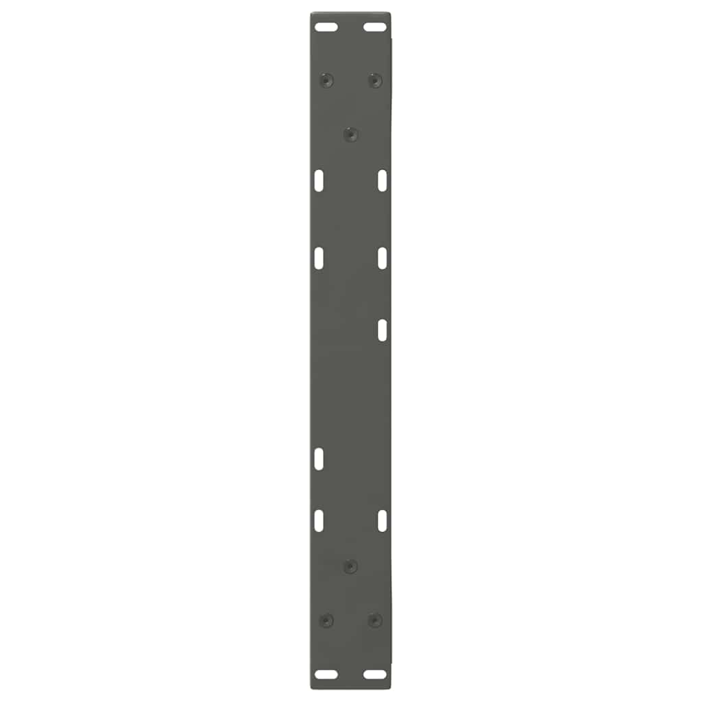 vidaXL Coffee Table Legs 2 pcs Anthracite 60x(42-43.3) cm Steel