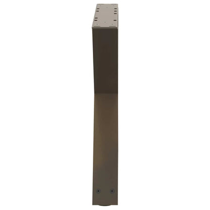 vidaXL Coffee Table Legs 2 pcs Natural Steel 60x(42-43,3) cm Steel