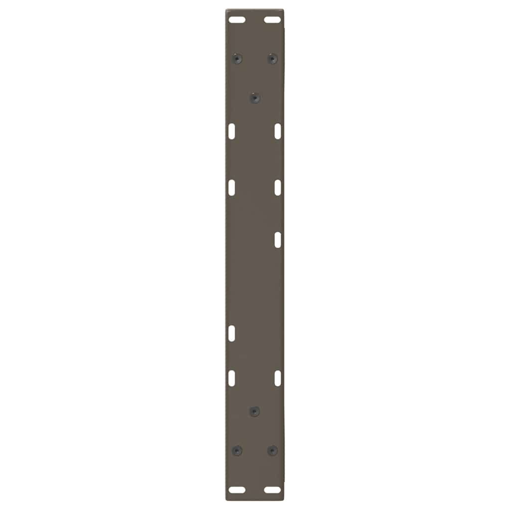 vidaXL Coffee Table Legs 2 pcs Natural Steel 60x(42-43,3) cm Steel