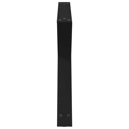 vidaXL Coffee Table Legs 2 pcs Black 70x(42-43.3) cm Steel