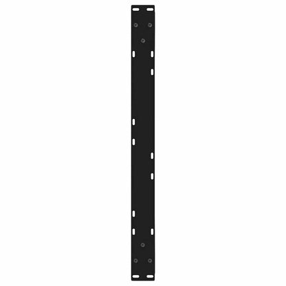 vidaXL Coffee Table Legs 2 pcs Black 70x(42-43,3) cm Steel
