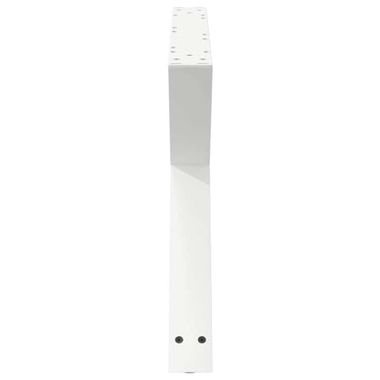 vidaXL Coffee Table Legs 2 pcs White 70x(42-43.3) cm Steel