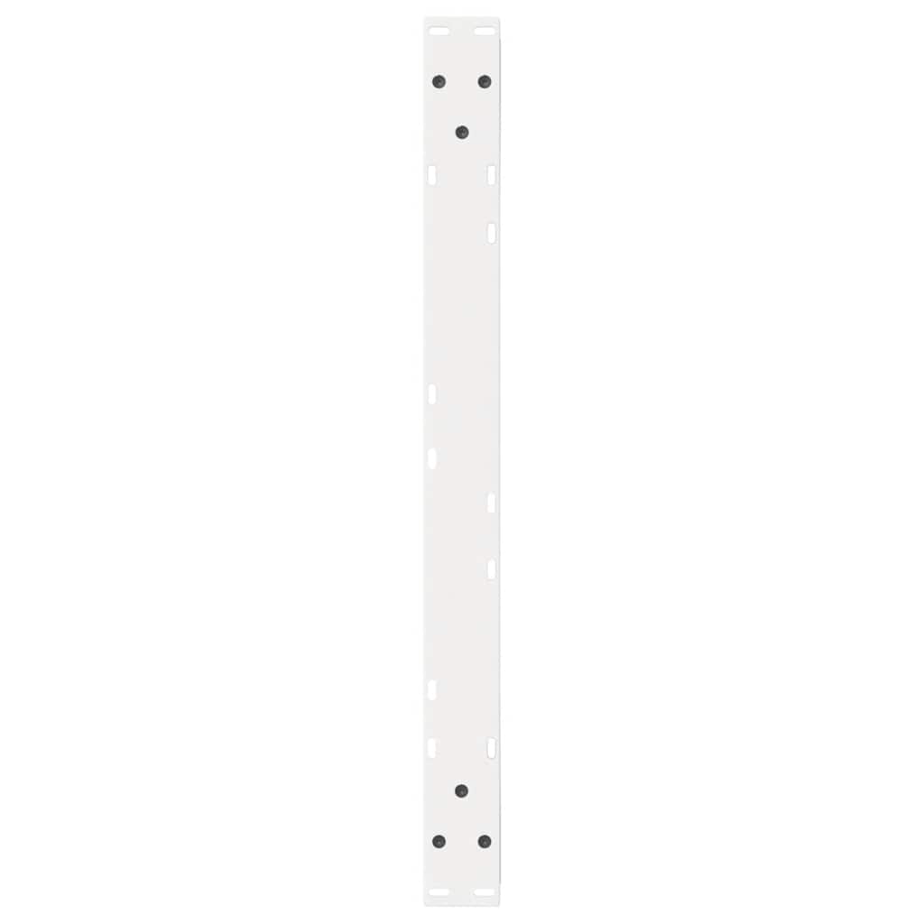 vidaXL Coffee Table Legs 2 pcs White 70x(42-43.3) cm Steel