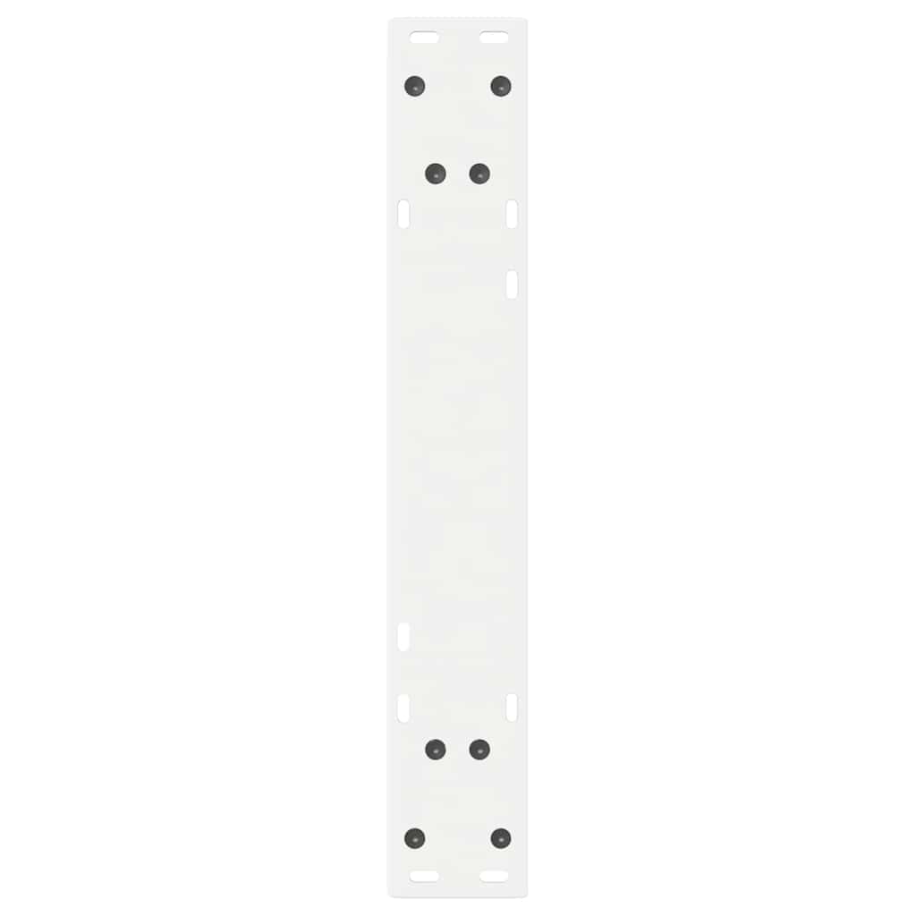 vidaXL Dining Table Legs 2 pcs White 50x(72-73.3) cm Steel