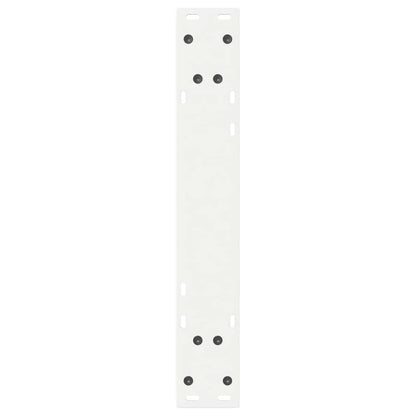 vidaXL Dining Table Legs 2 pcs White 60x(72-73.3) cm Steel