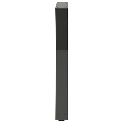 vidaXL Dining Table Legs 2 pcs Anthracite 60x(72-73.3) cm Steel