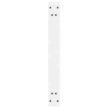 vidaXL Dining Table Legs 2 pcs White 70x(72-73.3) cm Steel