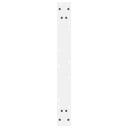 vidaXL Dining Table Legs 2 pcs White 80x(72-73.3) cm Steel