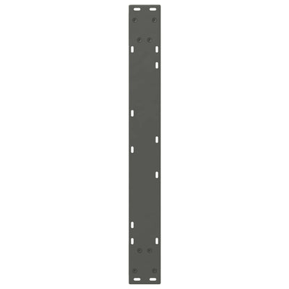 vidaXL Dining Table Legs 2 pcs Anthracite 80x(72-73.3) cm Steel