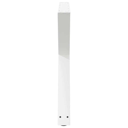 vidaXL Dining Table Legs 2 pcs White 90x(72-73.3) cm Steel