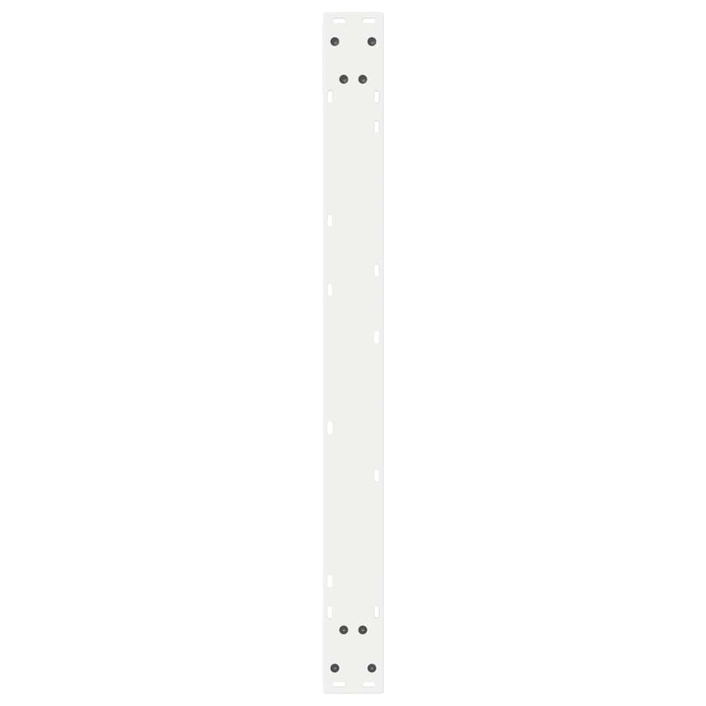 vidaXL Dining Table Legs 2 pcs White 90x(72-73.3) cm Steel