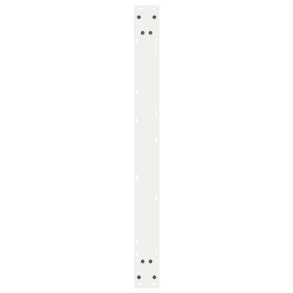 vidaXL Dining Table Legs 2 pcs White 90x(72-73.3) cm Steel