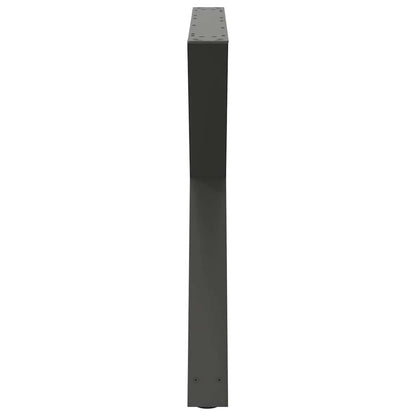 vidaXL Dining Table Legs 2 pcs Anthracite 90x(72-73.3) cm Steel