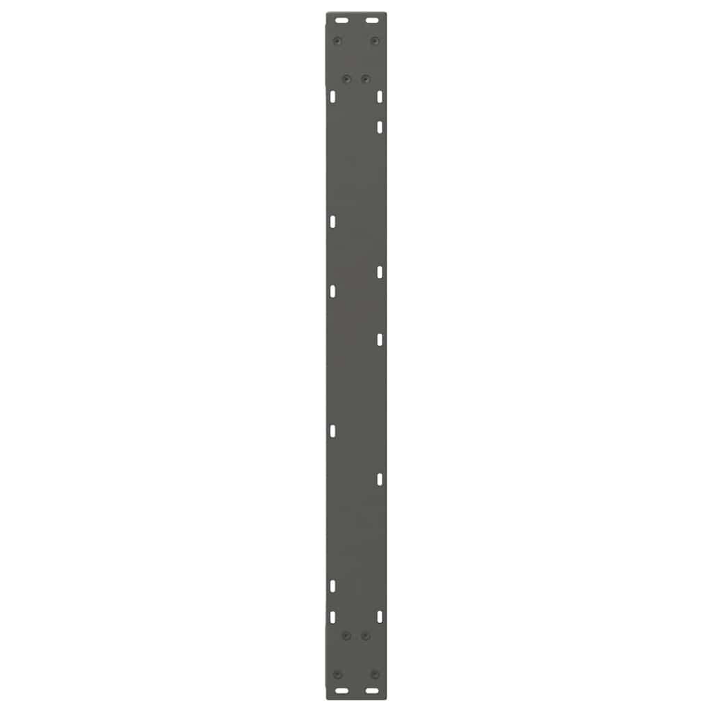 vidaXL Dining Table Legs 2 pcs Anthracite 90x(72-73.3) cm Steel