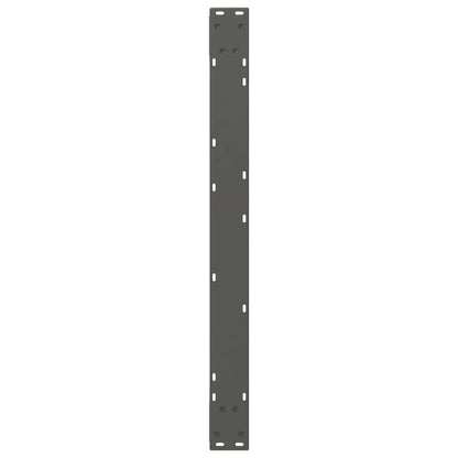 vidaXL Dining Table Legs 2 pcs Anthracite 90x(72-73.3) cm Steel