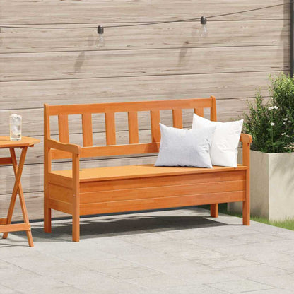 vidaXL Outdoor Bench Brown 119 x 44 x 76 cm Solid Pine Wood