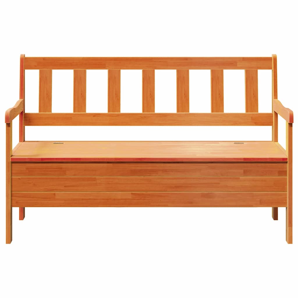 vidaXL Outdoor Bench Brown 119 x 44 x 76 cm Solid Pine Wood