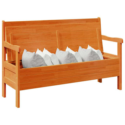 vidaXL Outdoor Bench Brown 119 x 44 x 76 cm Solid Pine Wood