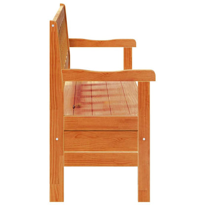 vidaXL Outdoor Bench Brown 119 x 44 x 76 cm Solid Pine Wood