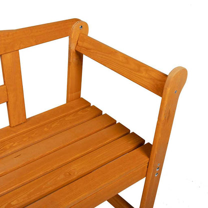 vidaXL Outdoor Bench Brown 119 x 44 x 76 cm Solid Pine Wood