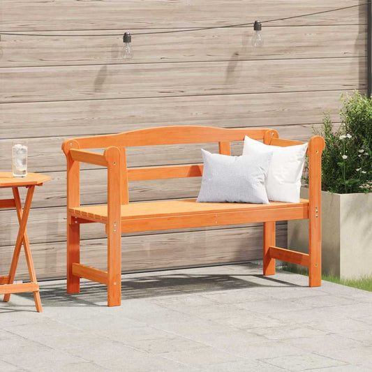 vidaXL Outdoor Bench Brown 119 x 44 x 76 cm Solid Pine Wood