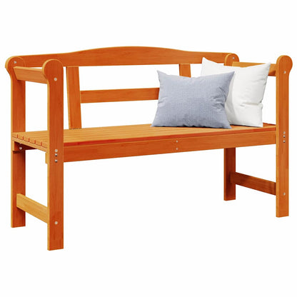 vidaXL Outdoor Bench Brown 119 x 44 x 76 cm Solid Pine Wood