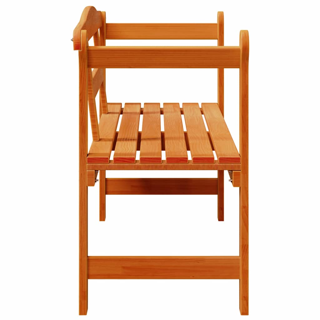 vidaXL Outdoor Bench Brown 119 x 44 x 76 cm Solid Pine Wood