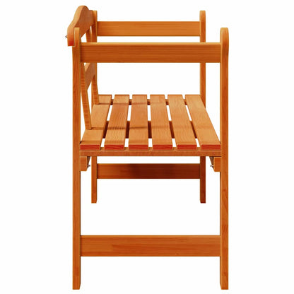 vidaXL Outdoor Bench Brown 119 x 44 x 76 cm Solid Pine Wood