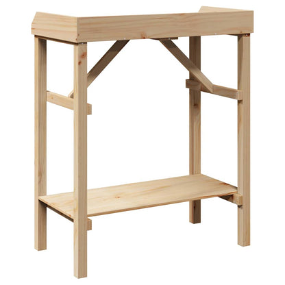 vidaXL Potting Table Natural 75 x 40 x 90 cm Solid pine wood