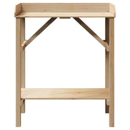 vidaXL Potting Table Natural 75 x 40 x 90 cm Solid pine wood