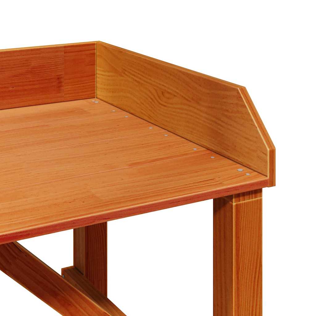 vidaXL Potting Table with Shelf Brown 75 x 40 x 90 cm Solid Pine Wood