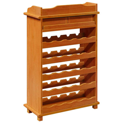 vidaXL Wine Rack Brown 58 x 28 x 90 cm Solid Pine Wood