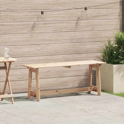 vidaXL Outdoor Bench 119x35x47 cm Solid Wood Pine
