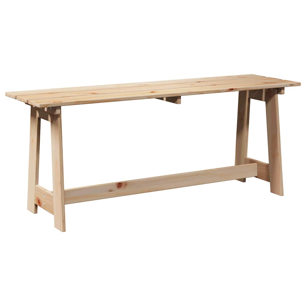 vidaXL Outdoor Bench Natural 119 x 37 x 47 cm Solid Pine Wood