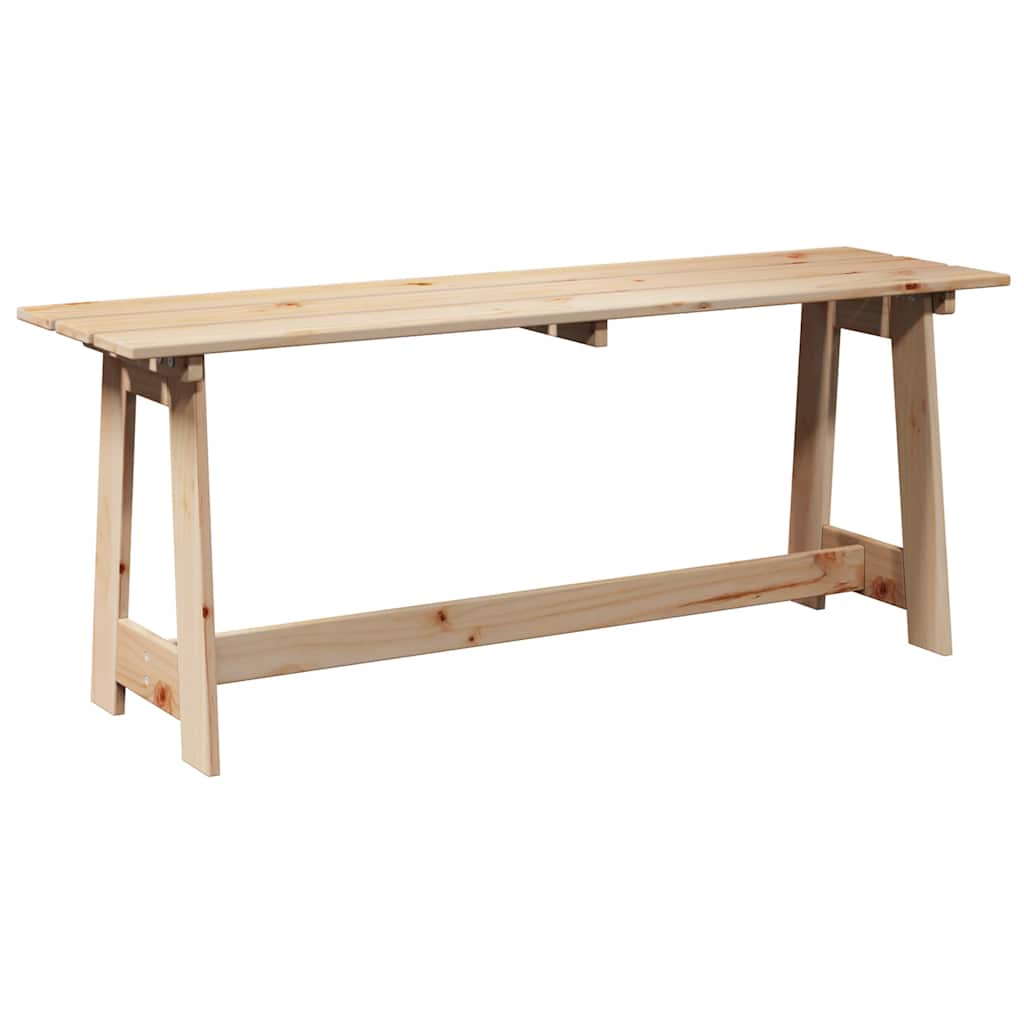vidaXL Outdoor Bench Natural 119 x 37 x 47 cm Solid Pine Wood