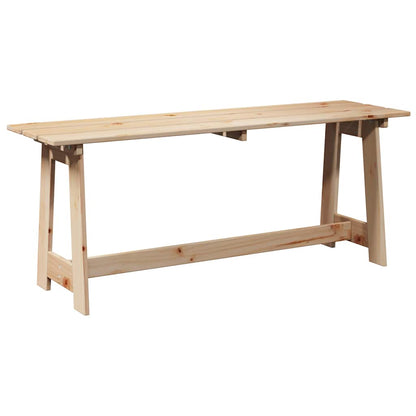 vidaXL Outdoor Bench Natural 119 x 37 x 47 cm Solid Pine Wood
