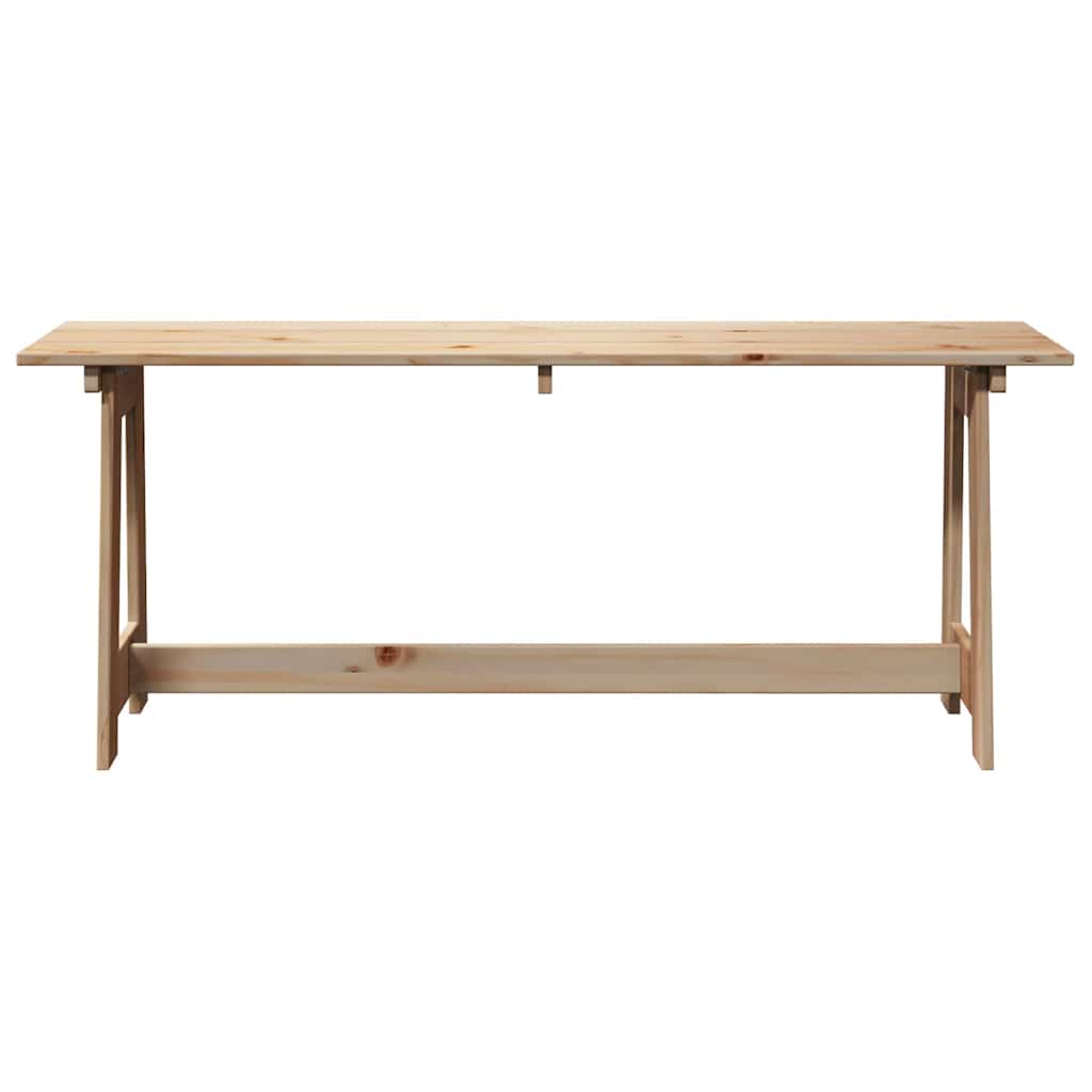 vidaXL Outdoor Bench Natural 119 x 37 x 47 cm Solid Pine Wood