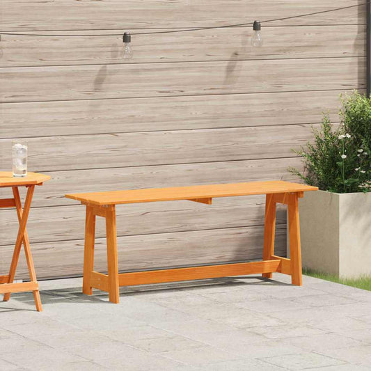 vidaXL Outdoor Bench Brown 119 x 37 x 47 cm Solid Pine Wood