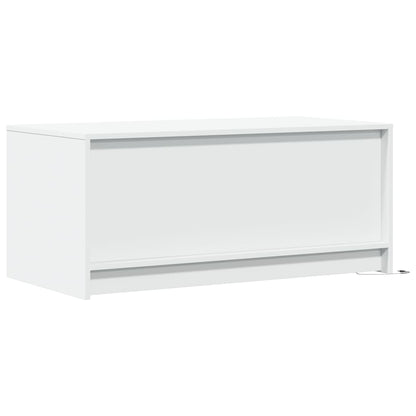 vidaXL Coffee Table with LED Lights White Engineered Wood