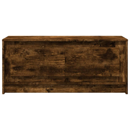 vidaXL Coffee Table with LED Lights Smoked Oak Engineered Wood