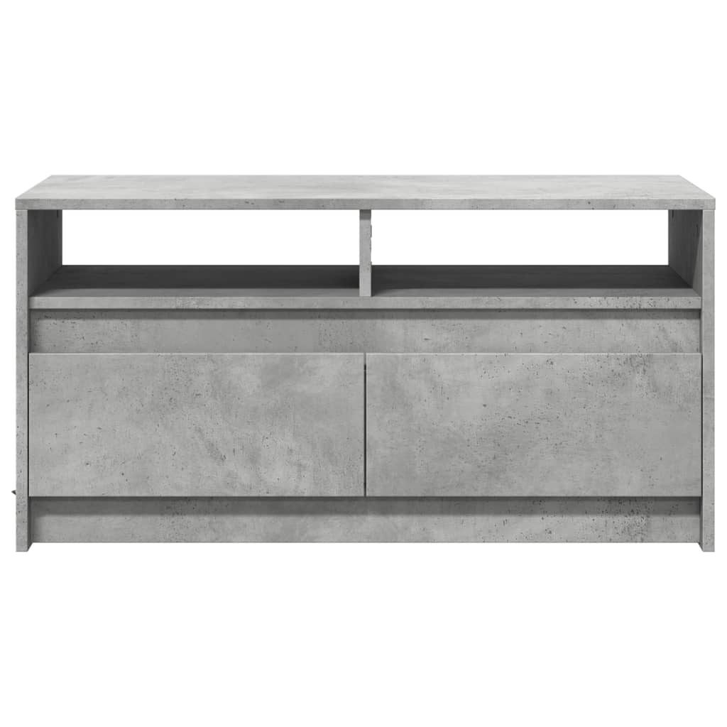 vidaXL Coffee Table with LED Lights Concrete Grey Engineered Wood