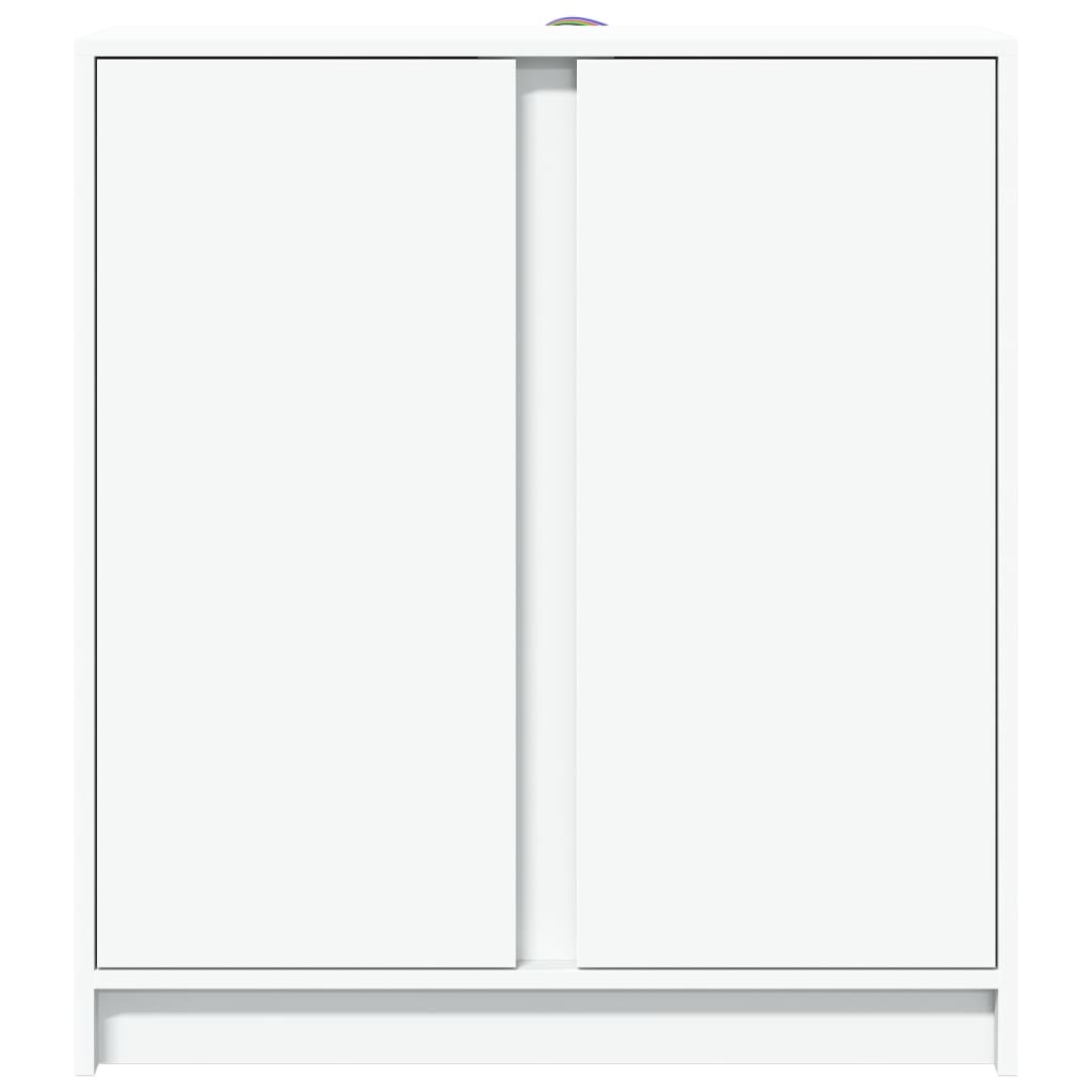 vidaXL Sideboard with LED White 77x34x85 cm Engineered Wood