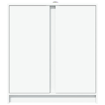 vidaXL Sideboard with LED White 77x34x85 cm Engineered Wood