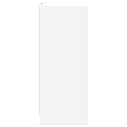 vidaXL Sideboard with LED White 77x34x85 cm Engineered Wood