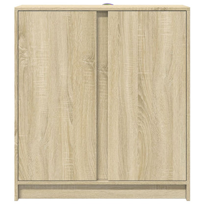vidaXL Sideboard with LED Sonoma Oak 77x34x85 cm Engineered Wood