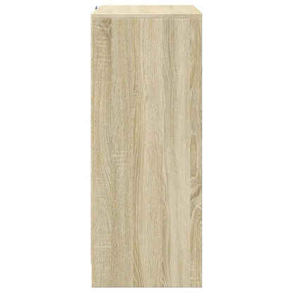 vidaXL Sideboard with LED Sonoma Oak 77x34x85 cm Engineered Wood