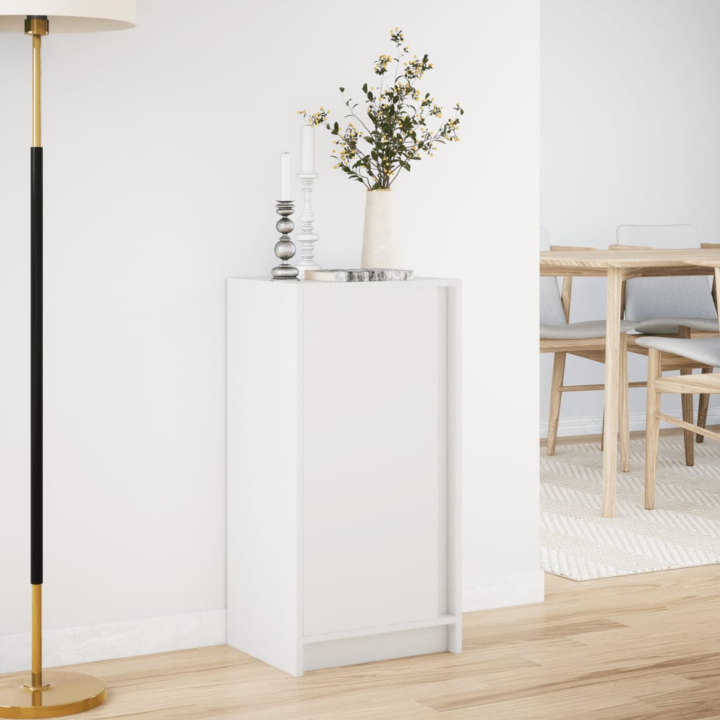 vidaXL Sideboard with LED White 42,5x34x85 cm Engineered Wood