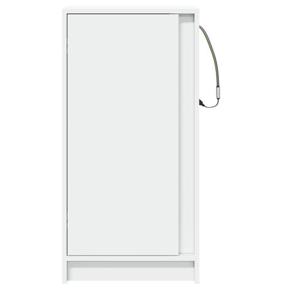 vidaXL Sideboard with LED White 42,5x34x85 cm Engineered Wood
