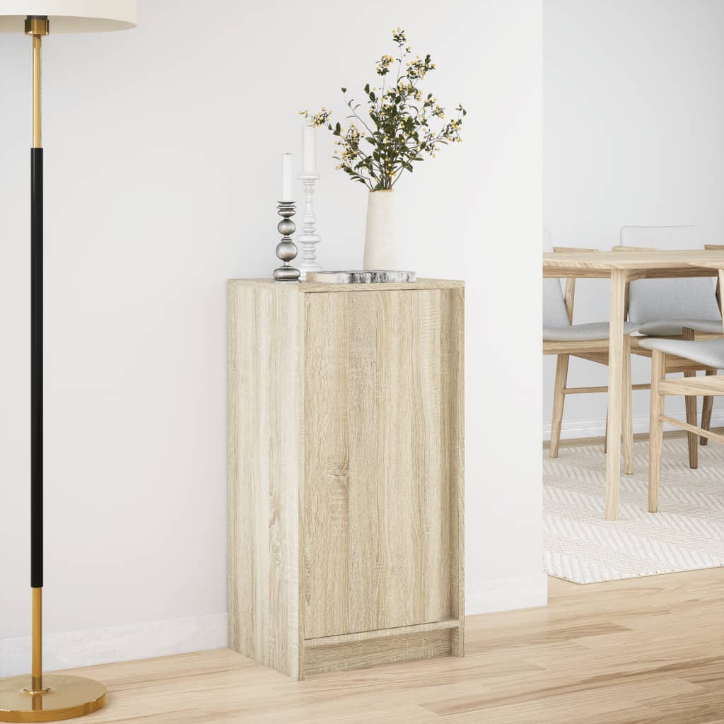 vidaXL Sideboard with LED Sonoma Oak 42,5x34x85 cm Engineered Wood