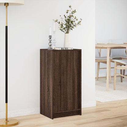 vidaXL Sideboard with LED Brown Oak 42,5x34x85 cm Engineered Wood